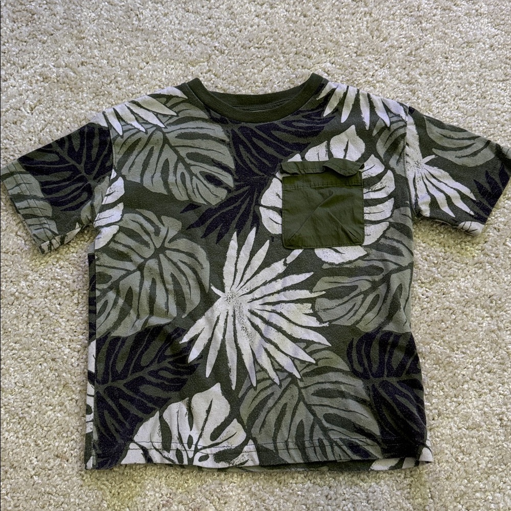 Garanimals Green Leaf Pattern Tee